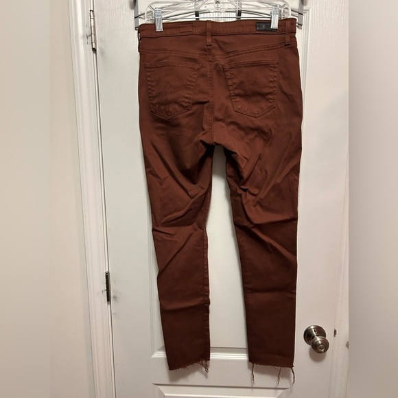 Adriano Goldschmied Legging Ankle super skinny jeans women’s 28R red orange - Picture 2 of 16